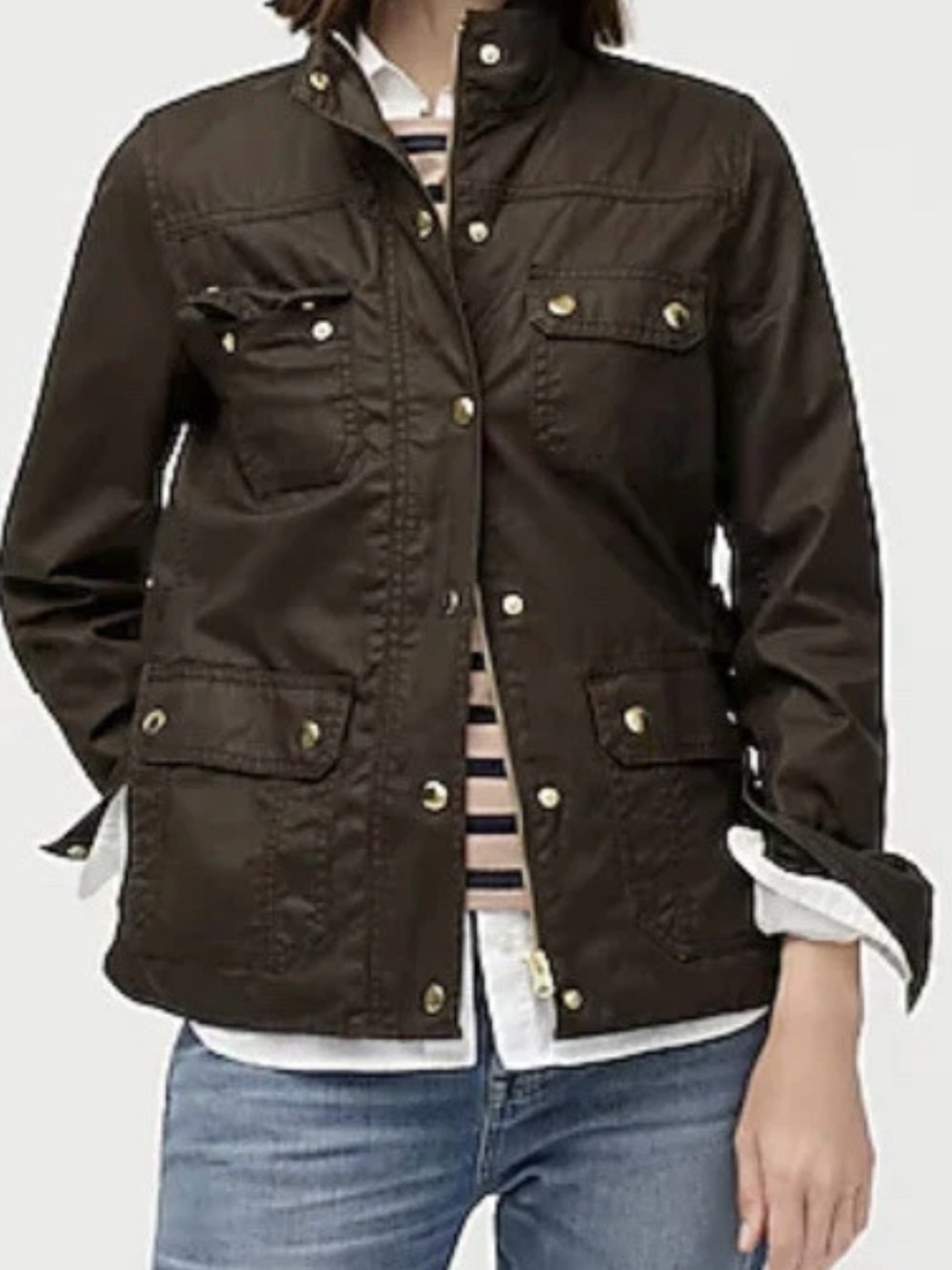 J. Crew Downtown Utility Field Jacket Brown • Size XS NWT